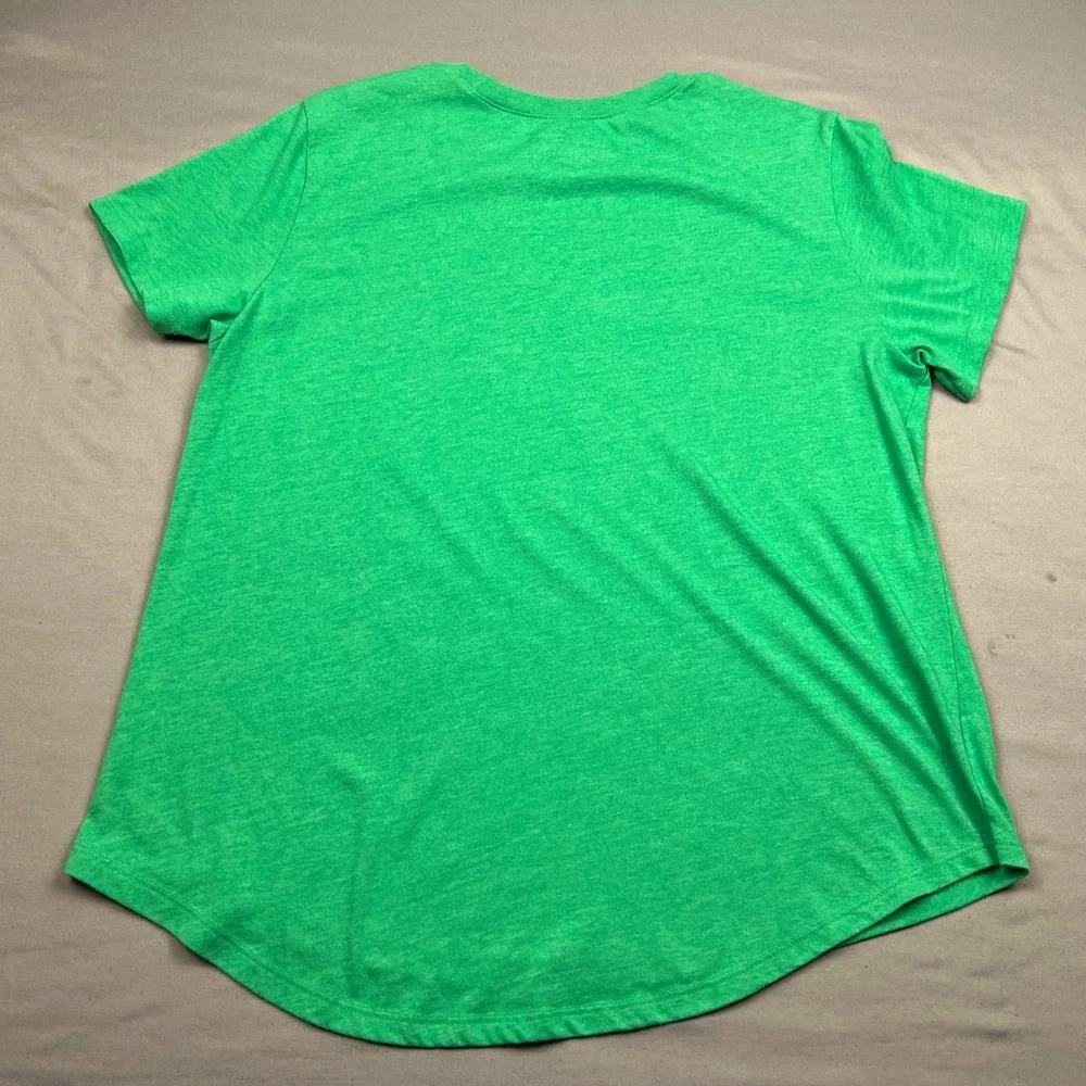 Lucky Charms Leprechaun Cereal Logo T Shirt Youth Girls 3XL Green Tee